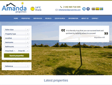 Tablet Screenshot of amandaproperties.com